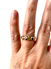 crater ring - 14k gold