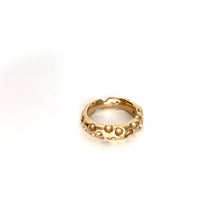 crater ring - 14k gold
