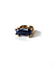 Blue Azurite Bronze Ring