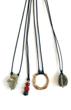 Dream Quartz set in bronze necklace