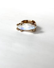 Rainbow Moonstone (eye shape) in Bronze Ring