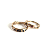 Blue sapphire thin ring