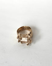 Champagne Topaz bronze ring