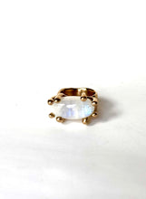 Oval Rainbow MoonstoneBronze Ring