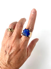 Lapis Lazuli bronze ring
