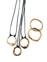 Bronze circle necklace