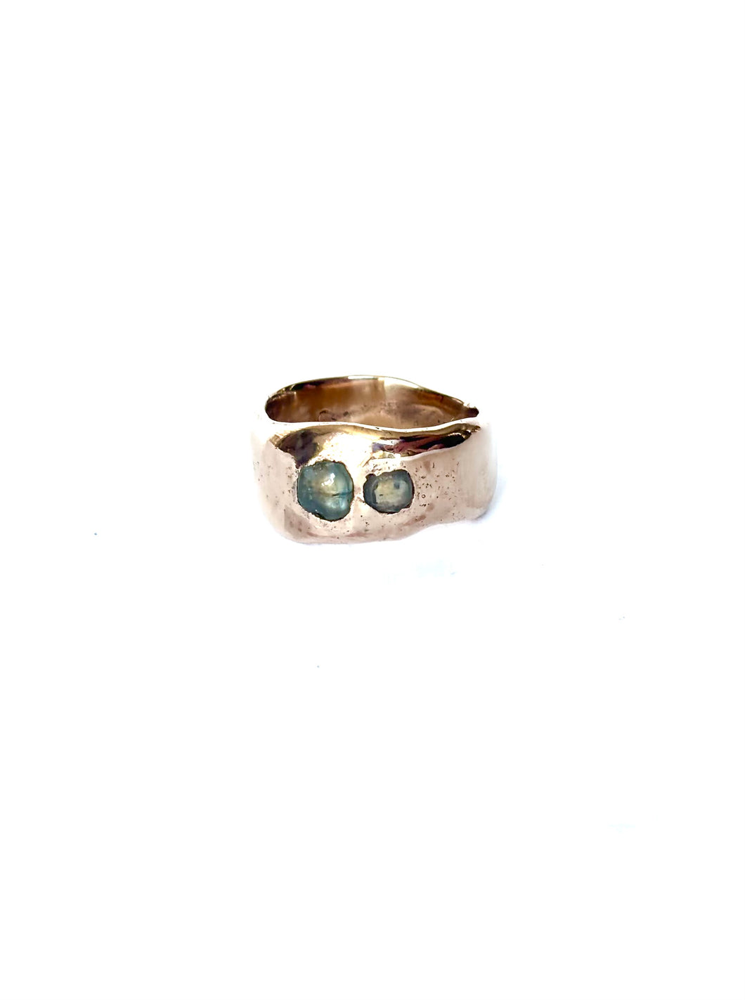 Two Montana Sapphire Ring