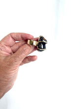 Natural Garnet bronze ring