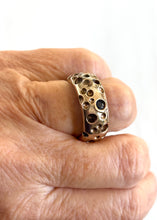 Sapphire crater ring